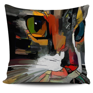 Abstract Cat Eyes Pillow Cover