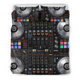 Cool DJ Mix 3D Bedding Duvet Set - Black - (Style 2)