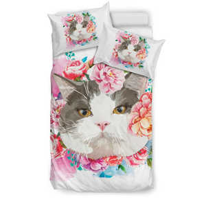 Flower Cat Bedding Set