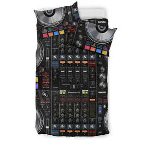 Cool DJ Mix 3D Bedding Duvet Set - Black - (Style 2)