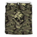Camo Skull Bedding Set Camouflage with Skulls