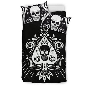 Skull Tattoo Design Duvet/PIllow Set Black