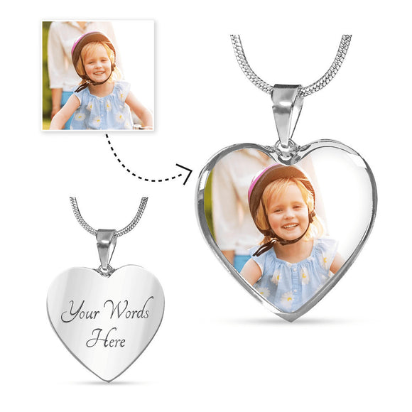 Customizable Luxury Heart Shape Necklace