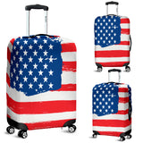 American Flag Luggage Cover