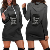 Stressed, Blessed & Coffee Obsessed | Women's Hoodie Dress