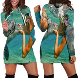 Dolphin Lovers Women's Hoodie Dress