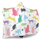 Cats! Cats! Hooded Blanket