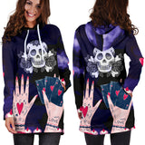 Love Ink Hoodie Dress for Tattoo and Skull Lovers