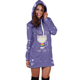I Like Pussy Deal With It Hoodie Dress