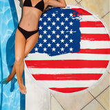 American Flag Beach Blanket