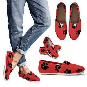 Pooch Paw Print Women's Casual Shoes