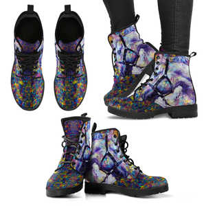 Abstract Horse Women's Handcrafted Premium Boots