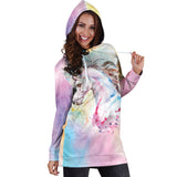 Multi-Color Unicorn Hoodie Dress