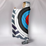 Archery Target Hooded Blanket