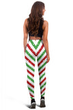 Christmas Candy Red Green White Leggings