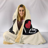 I Love Cats Hooded Blanket