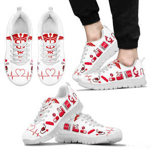 Proud Nurse Sneakers - Red/White