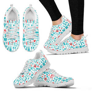 Nurse Design2 Women's Sneakers (White)