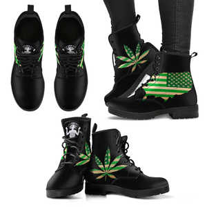 420 Collection Marijuana/Cannabis/Weed USA - Vegan Women's Boots