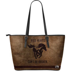 Awesome Horse - Large Vegan Leather Tote Bag